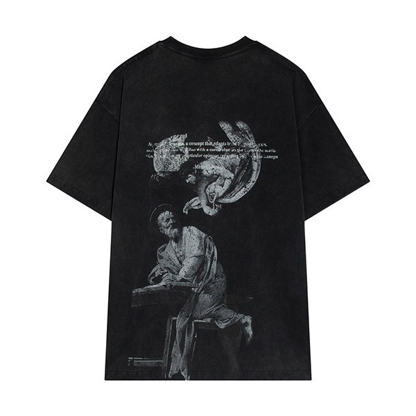オフホワイト★2024SS★バックプリントTシャツ 偽物 OMAA120C